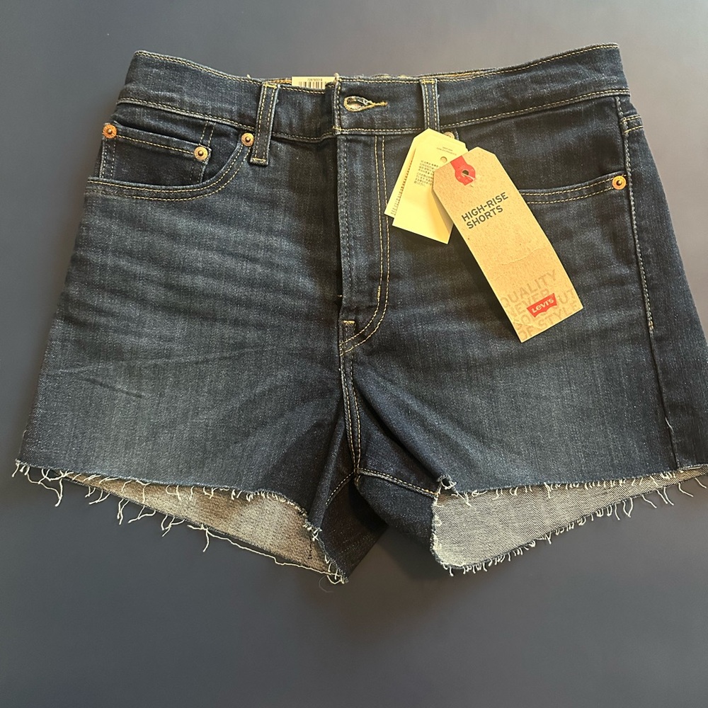 Sold - Levi’s high rise denim shorts, NWT, size 29